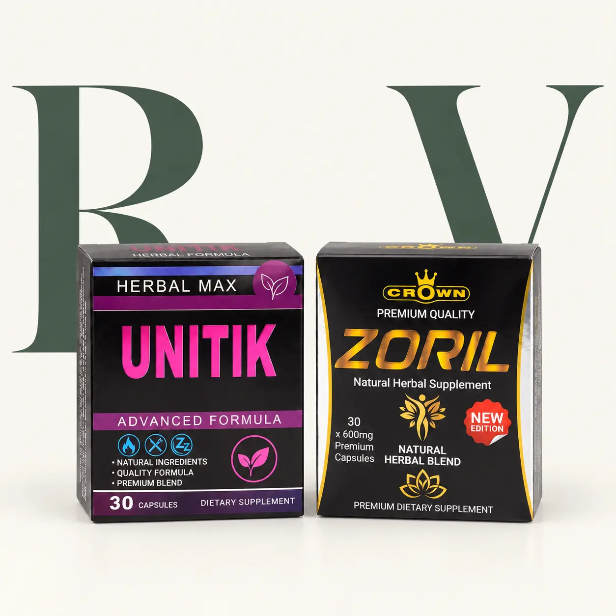 Revive Program – عبوة مكملين غذائيين (Zoril + Unitik) — عبوة المنتج