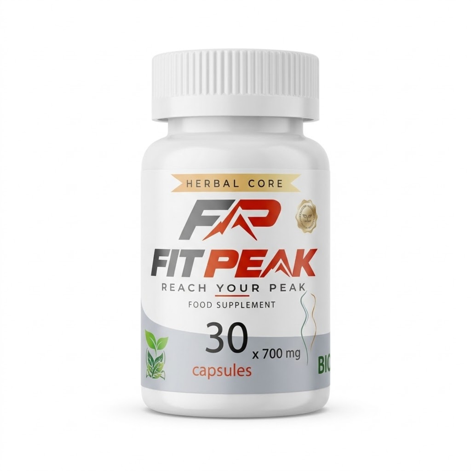 عبوة فيت بيك Fit Peak من Herbal Core، 30 كبسولة × 700 مجم